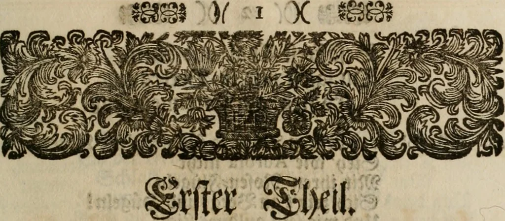 An illustration from Sammlung geist- und sinnreicher Gedancken uber verschiedene aus der Natur, Kunst, und Wissenschafften vorgestellte Sinn-Bilder : durch alle Gattungen der Hoch-Teutschen Reim-Kunst, theils zur Jugendsamen Lehr, und nutzlicher Gemüths-Ergötzung, theils zur angenehmen Gesang, 1749, leaf 204