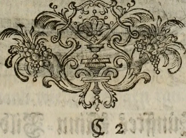 An illustration from Sammlung geist- und sinnreicher Gedancken uber verschiedene aus der Natur, Kunst, und Wissenschafften vorgestellte Sinn-Bilder : durch alle Gattungen der Hoch-Teutschen Reim-Kunst, theils zur Jugendsamen Lehr, und nutzlicher Gemüths-Ergötzung, theils zur angenehmen Gesang, 1749, leaf 22
