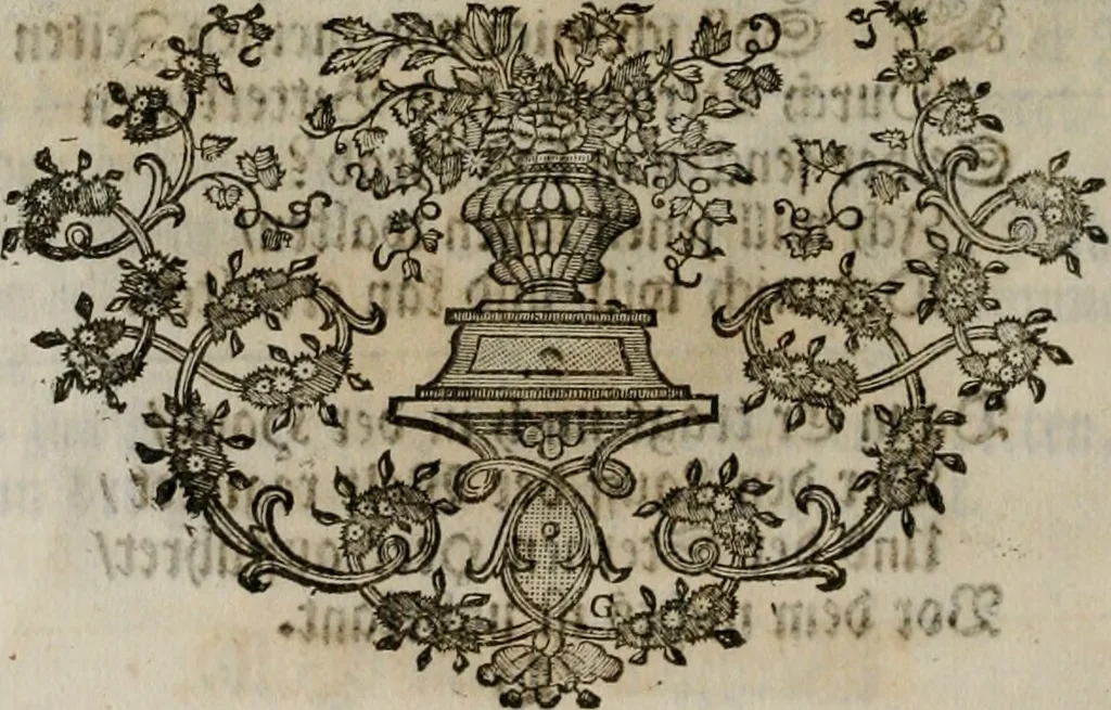An illustration from Sammlung geist- und sinnreicher Gedancken uber verschiedene aus der Natur, Kunst, und Wissenschafften vorgestellte Sinn-Bilder : durch alle Gattungen der Hoch-Teutschen Reim-Kunst, theils zur Jugendsamen Lehr, und nutzlicher Gemüths-Ergötzung, theils zur angenehmen Gesang, 1749, leaf 29
