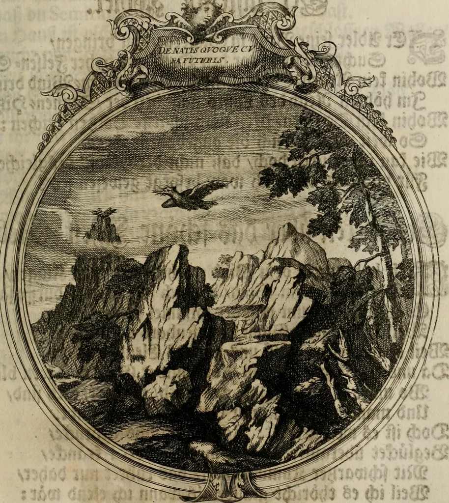 An illustration from Sammlung geist- und sinnreicher Gedancken uber verschiedene aus der Natur, Kunst, und Wissenschafften vorgestellte Sinn-Bilder : durch alle Gattungen der Hoch-Teutschen Reim-Kunst, theils zur Jugendsamen Lehr, und nutzlicher Gemüths-Ergötzung, theils zur angenehmen Gesang, 1749, leaf 30