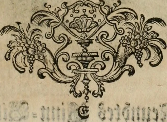 An illustration from Sammlung geist- und sinnreicher Gedancken uber verschiedene aus der Natur, Kunst, und Wissenschafften vorgestellte Sinn-Bilder : durch alle Gattungen der Hoch-Teutschen Reim-Kunst, theils zur Jugendsamen Lehr, und nutzlicher Gemüths-Ergötzung, theils zur angenehmen Gesang, 1749, leaf 36