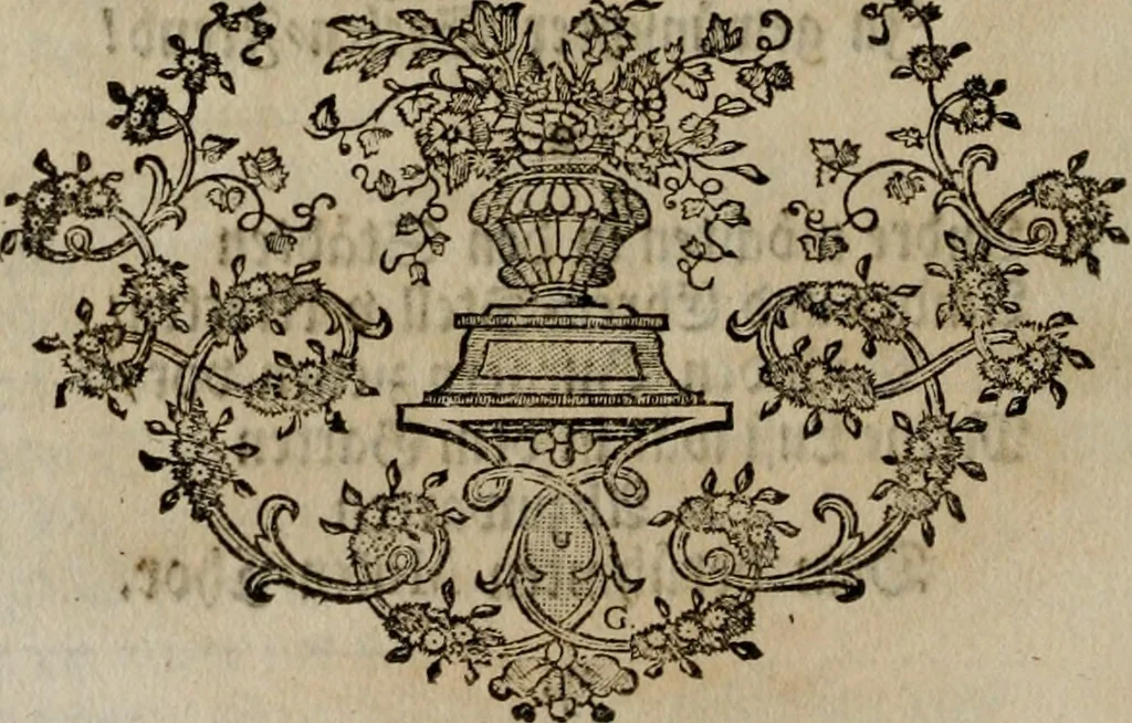 An illustration from Sammlung geist- und sinnreicher Gedancken uber verschiedene aus der Natur, Kunst, und Wissenschafften vorgestellte Sinn-Bilder : durch alle Gattungen der Hoch-Teutschen Reim-Kunst, theils zur Jugendsamen Lehr, und nutzlicher Gemüths-Ergötzung, theils zur angenehmen Gesang, 1749, leaf 69