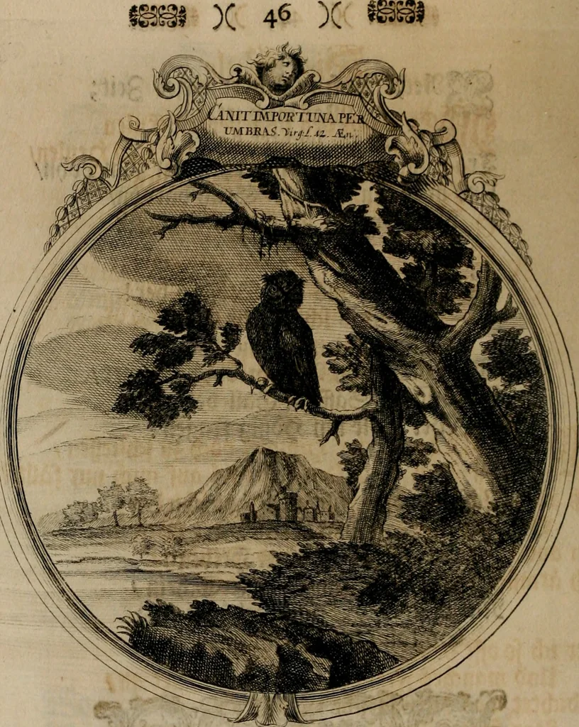 An illustration from Sammlung geist- und sinnreicher Gedancken uber verschiedene aus der Natur, Kunst, und Wissenschafften vorgestellte Sinn-Bilder : durch alle Gattungen der Hoch-Teutschen Reim-Kunst, theils zur Jugendsamen Lehr, und nutzlicher Gemüths-Ergötzung, theils zur angenehmen Gesang, 1749, leaf 97