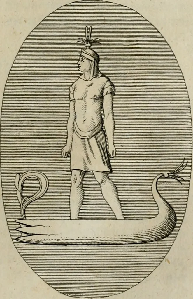 An illustration from Sammlung von Aegyptischen, Hetrurischen, Griechischen und Romischen Alterthümern, 1766, leaf 110