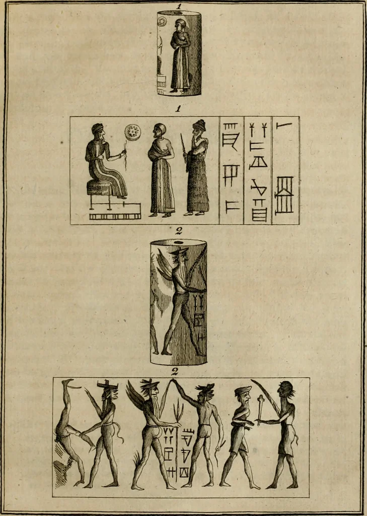 An illustration from Sammlung von Aegyptischen, Hetrurischen, Griechischen und Romischen Alterthümern, 1766, leaf 114
