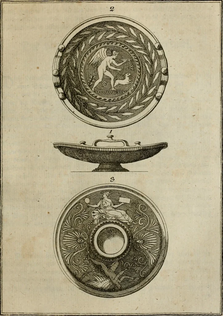 An illustration from Sammlung von Aegyptischen, Hetrurischen, Griechischen und Romischen Alterthümern, 1766, leaf 192