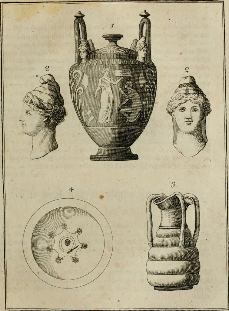 An illustration from Sammlung von Aegyptischen, Hetrurischen, Griechischen und Romischen Alterthümern, 1766, leaf 200