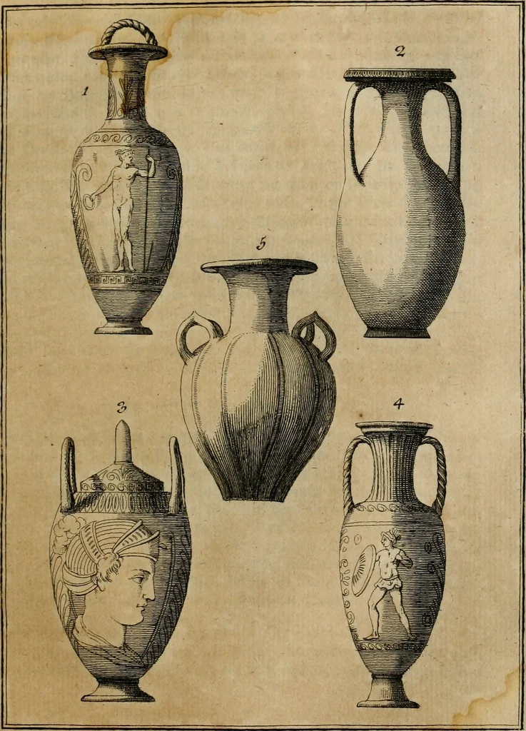 An illustration from Sammlung von Aegyptischen, Hetrurischen, Griechischen und Romischen Alterthümern, 1766, leaf 226