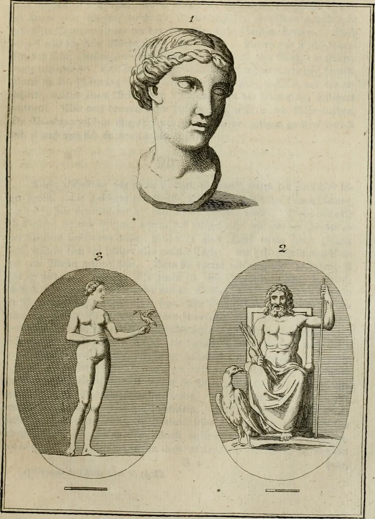 An illustration from Sammlung von Aegyptischen, Hetrurischen, Griechischen und Romischen Alterthümern, 1766, leaf 242