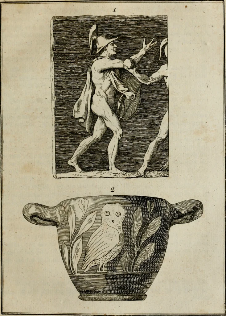 An illustration from Sammlung von Aegyptischen, Hetrurischen, Griechischen und Romischen Alterthümern, 1766, leaf 284