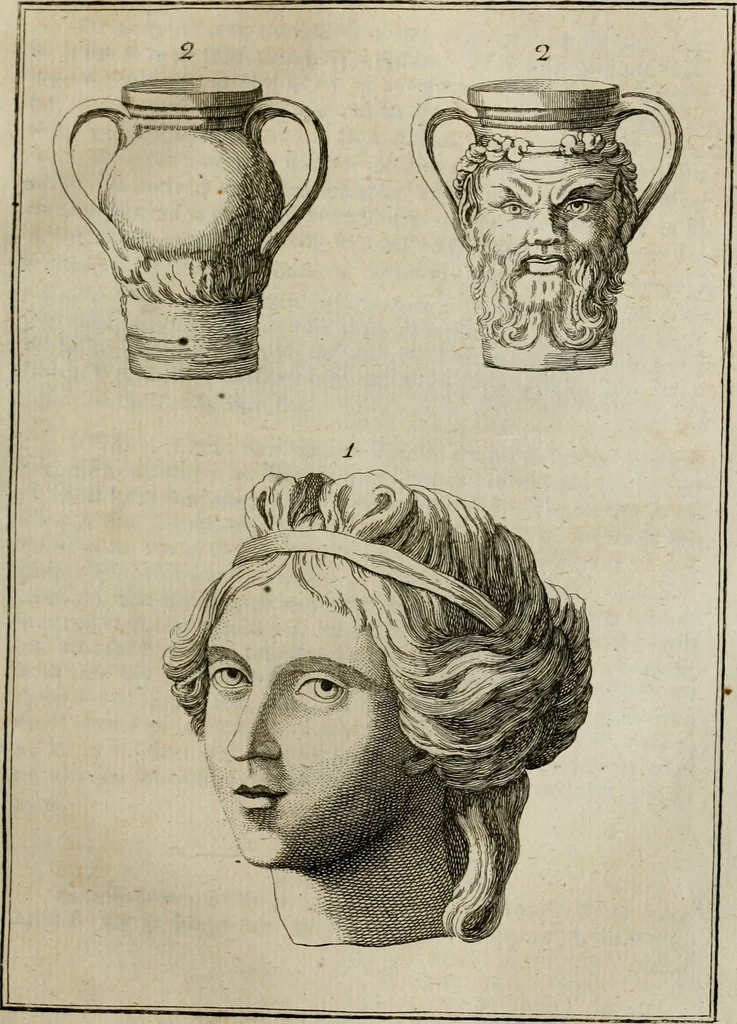 An illustration from Sammlung von Aegyptischen, Hetrurischen, Griechischen und Romischen Alterthümern, 1766, leaf 292