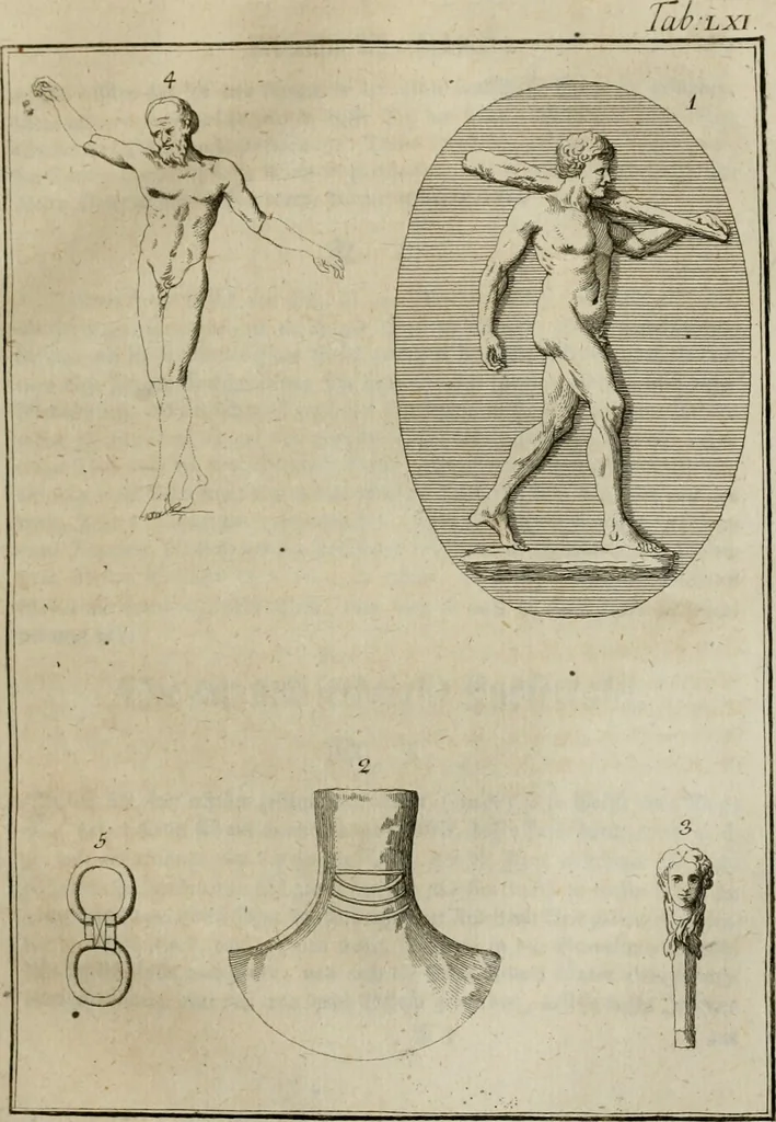 An illustration from Sammlung von Aegyptischen, Hetrurischen, Griechischen und Romischen Alterthümern, 1766, leaf 314
