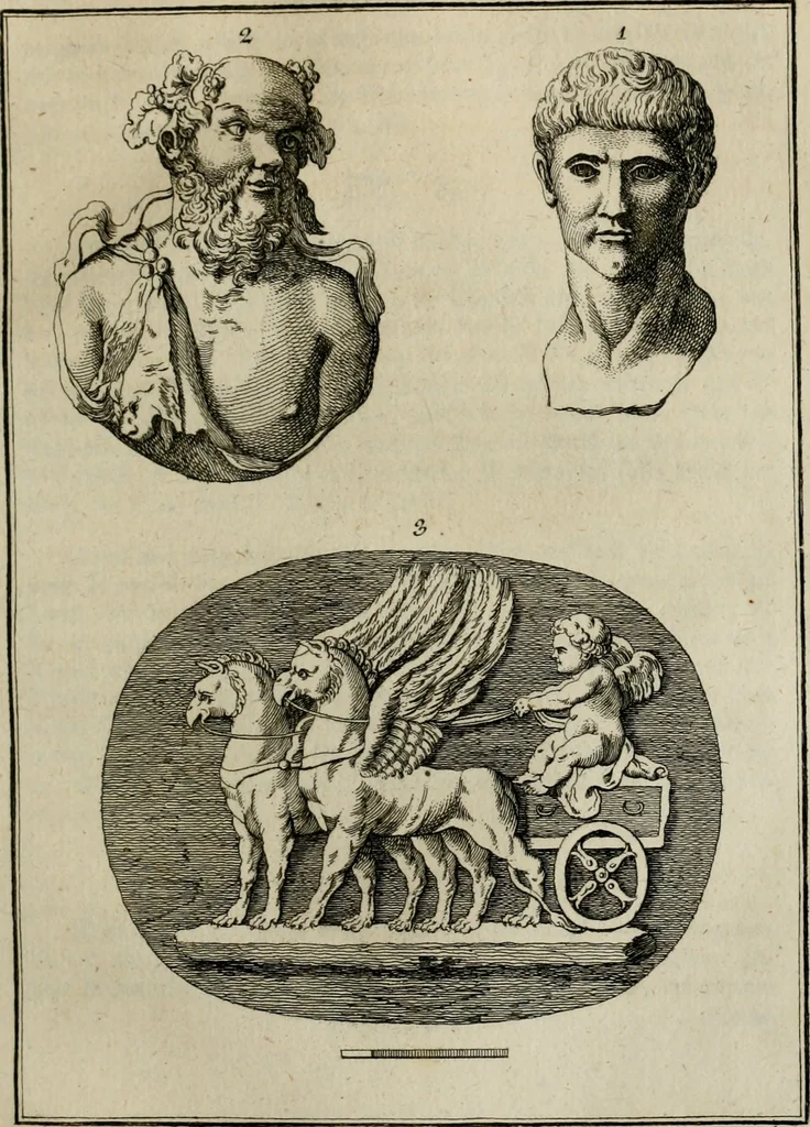 An illustration from Sammlung von Aegyptischen, Hetrurischen, Griechischen und Romischen Alterthümern, 1766, leaf 330