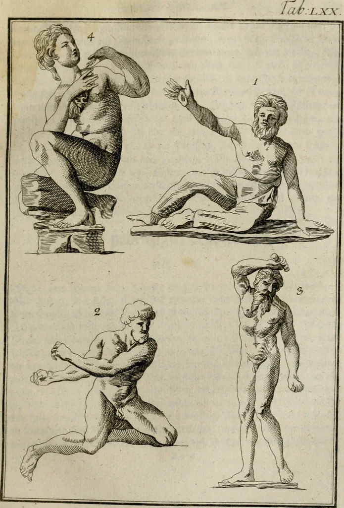 An illustration from Sammlung von Aegyptischen, Hetrurischen, Griechischen und Romischen Alterthümern, 1766, leaf 348