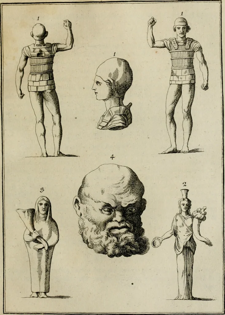 An illustration from Sammlung von Aegyptischen, Hetrurischen, Griechischen und Romischen Alterthümern, 1766, leaf 358