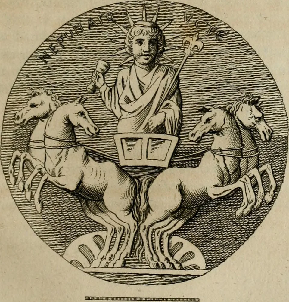 An illustration from Sammlung von Aegyptischen, Hetrurischen, Griechischen und Romischen Alterthümern, 1766, leaf 414