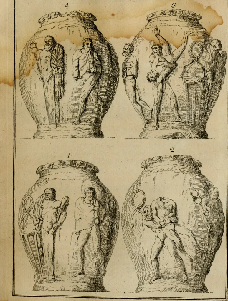 An illustration from Sammlung von Aegyptischen, Hetrurischen, Griechischen und Romischen Alterthümern, 1766, leaf 420