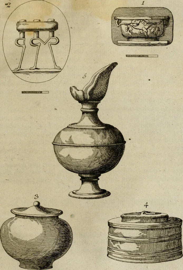 An illustration from Sammlung von Aegyptischen, Hetrurischen, Griechischen und Romischen Alterthümern, 1766, leaf 488