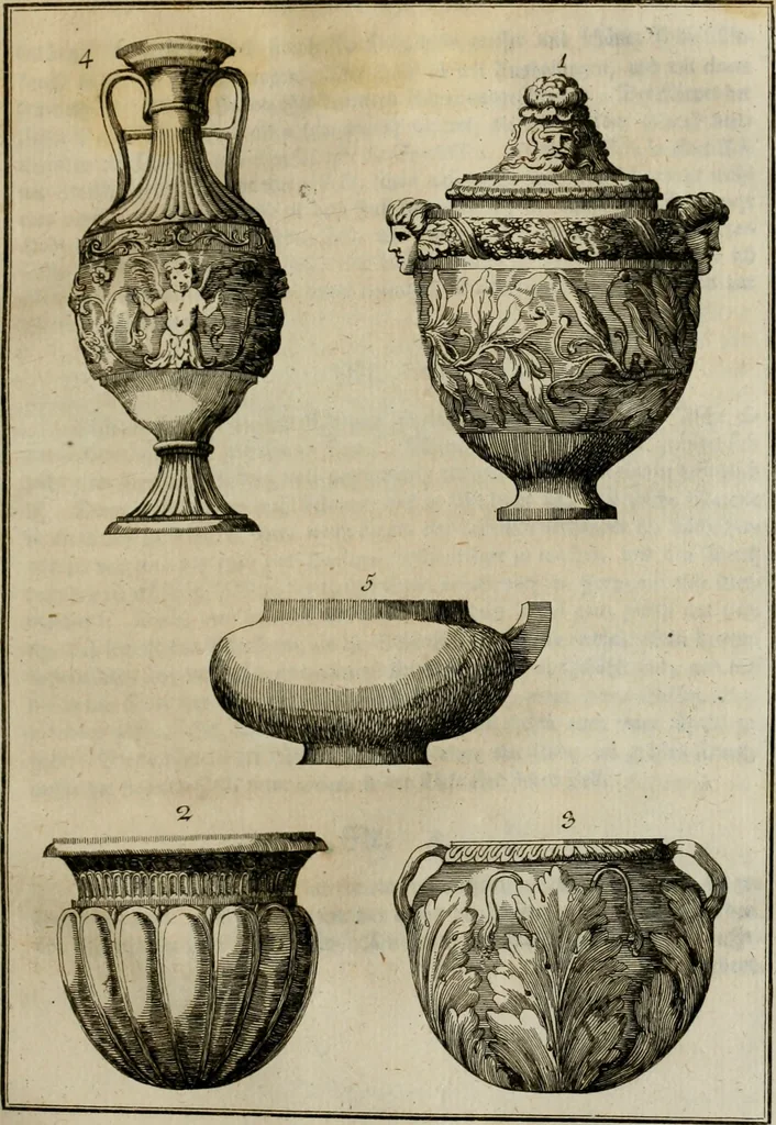 An illustration from Sammlung von Aegyptischen, Hetrurischen, Griechischen und Romischen Alterthümern, 1766, leaf 494