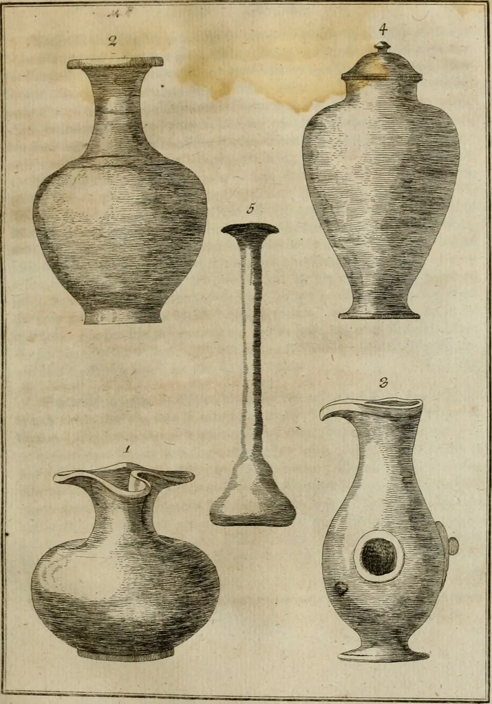 An illustration from Sammlung von Aegyptischen, Hetrurischen, Griechischen und Romischen Alterthümern, 1766, leaf 498