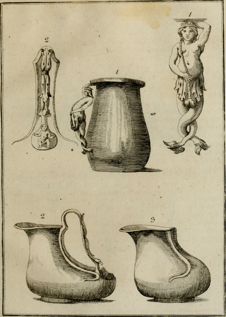 An illustration from Sammlung von Aegyptischen, Hetrurischen, Griechischen und Romischen Alterthümern, 1766, leaf 508
