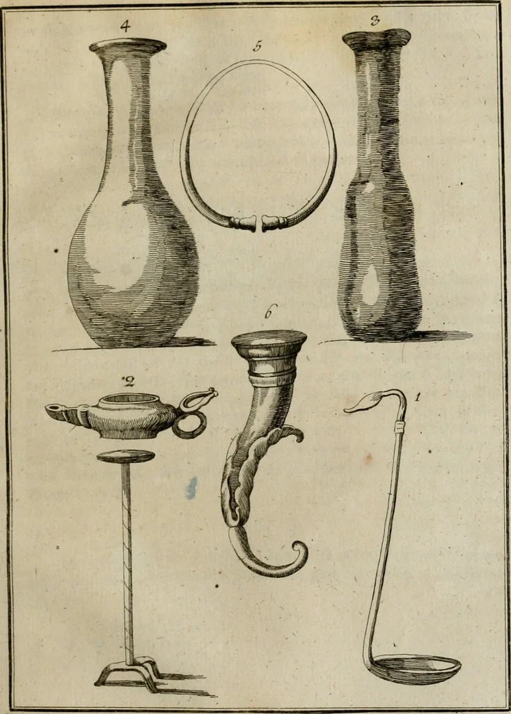 An illustration from Sammlung von Aegyptischen, Hetrurischen, Griechischen und Romischen Alterthümern, 1766, leaf 510
