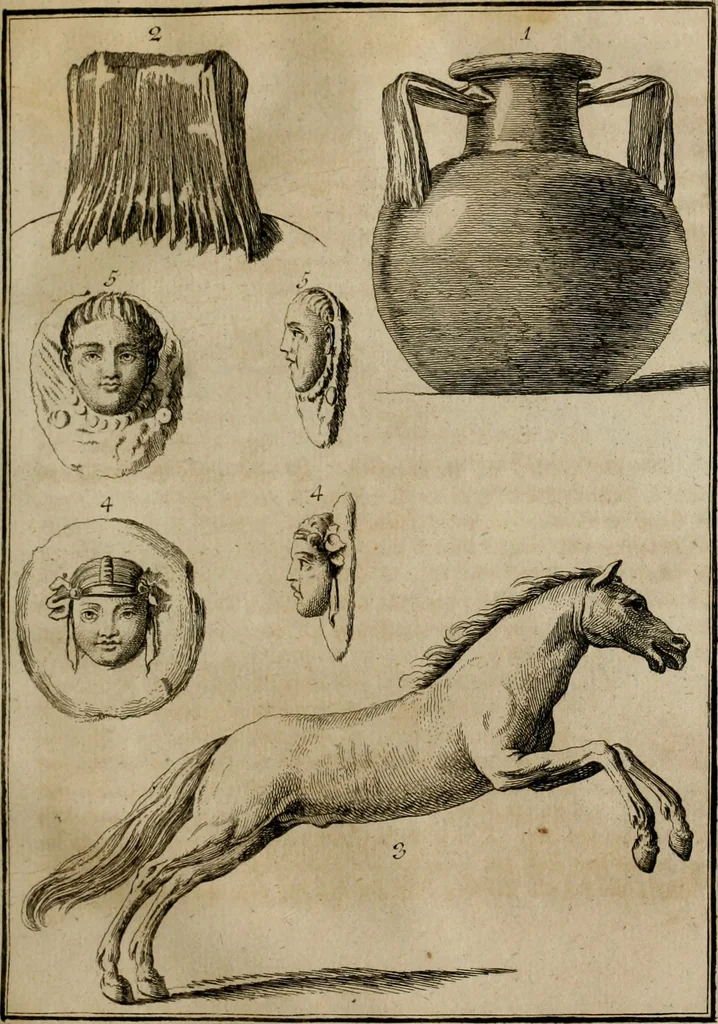 An illustration from Sammlung von Aegyptischen, Hetrurischen, Griechischen und Romischen Alterthümern, 1766, leaf 522