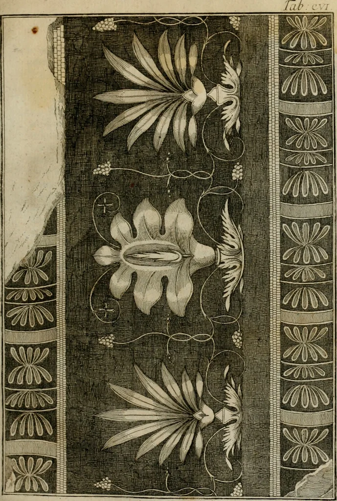 An illustration from Sammlung von Aegyptischen, Hetrurischen, Griechischen und Romischen Alterthümern, 1766, leaf 536