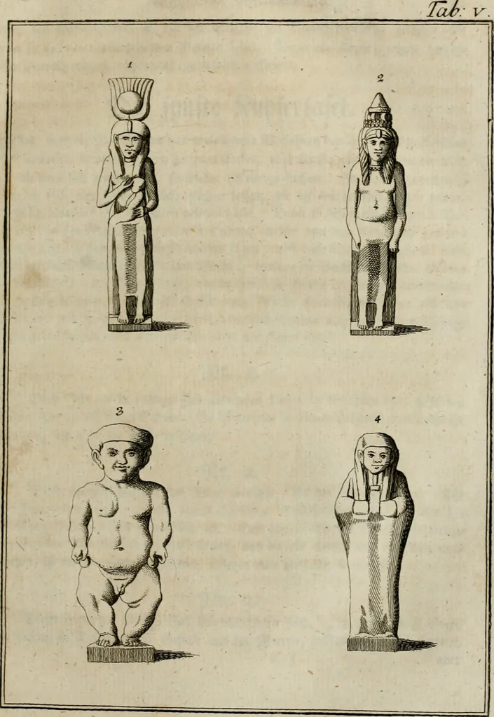 An illustration from Sammlung von Aegyptischen, Hetrurischen, Griechischen und Romischen Alterthümern, 1766, leaf 54