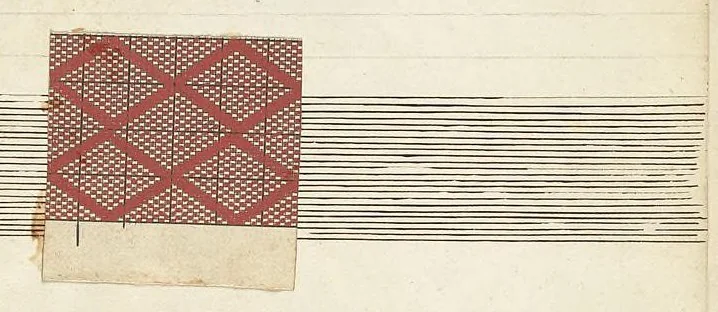 An illustration from De la fabrique d'étoffes, 1842, leaf 38