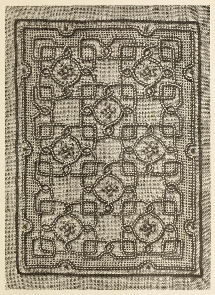 An illustration from Samplers and stitches : a handbook of the embroiderer's art, 1921, leaf 127