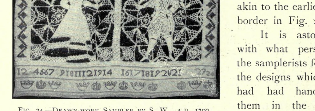 An illustration from Samplers & tapestry embroideries, 1913, leaf 134