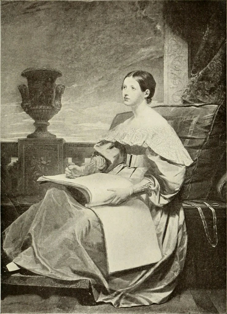 An illustration from Samuel F.B. Morse: his letters and journals. Edited and supplemented by his son Edward Lind Morse; illustrated with reporductions of his paintings and with notes and diagrams bearing on the invention of the telegraph, 1914, leaf 488