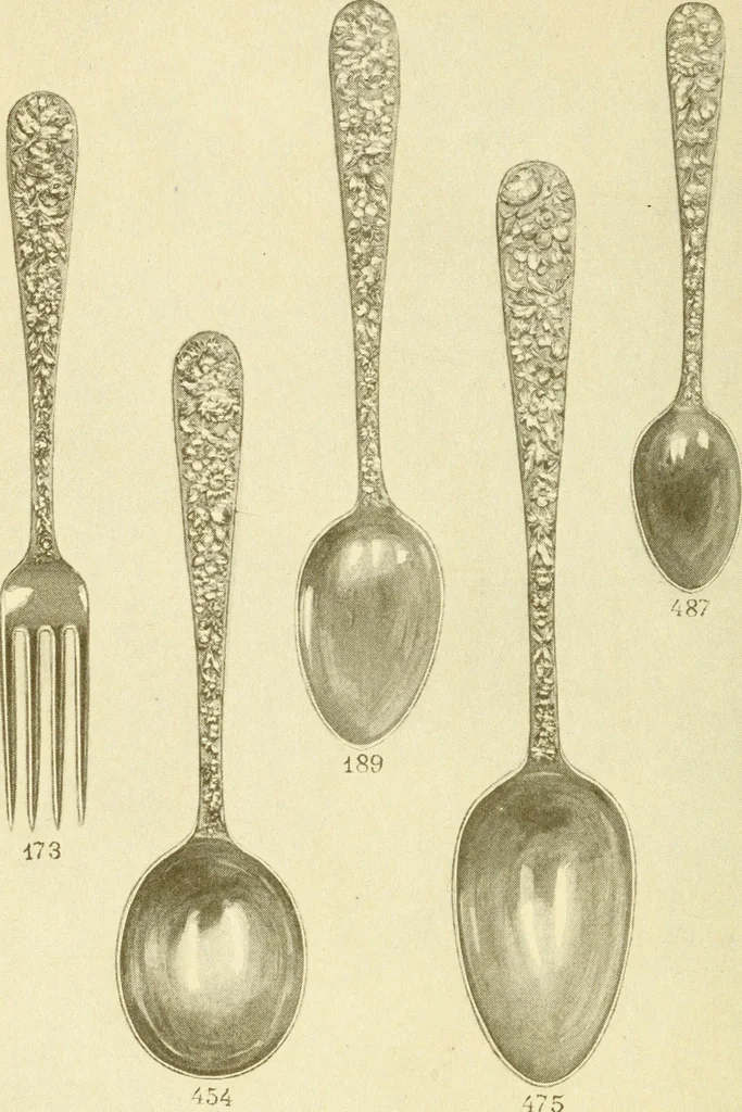 An illustration from Samuel Kirk & Son Co. : oldest makers of silverware in the United States : established 1817, 1914, leaf 77