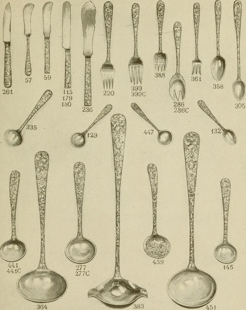 An illustration from Samuel Kirk & Son Co. : oldest makers of silverware in the United States : established 1817, 1914, leaf 78