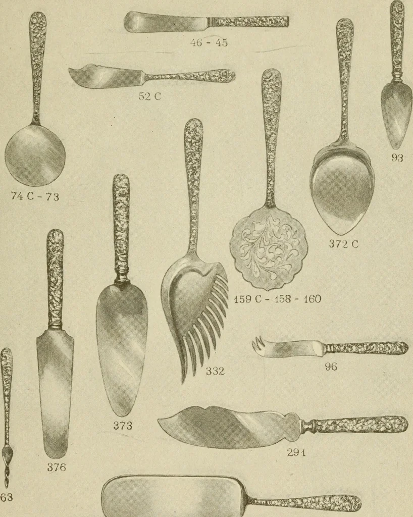 An illustration from Samuel Kirk & Son Co. : oldest makers of silverware in the United States : established 1817, 1914, leaf 82