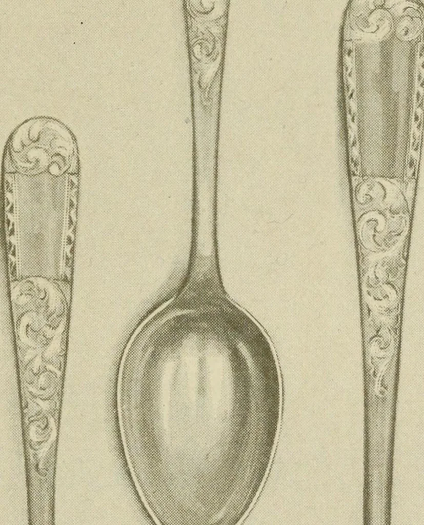 An illustration from Samuel Kirk & Son Co. : oldest makers of silverware in the United States : established 1817, 1914, leaf 84