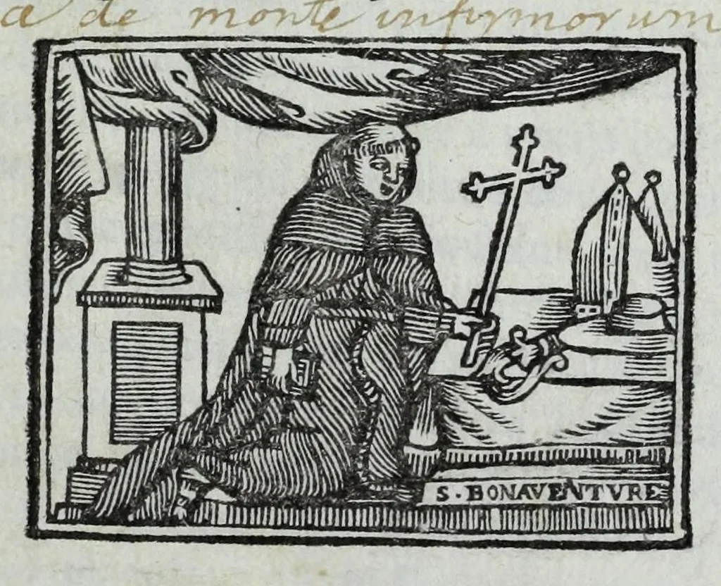 An illustration from Sanctae Rotomagensis ecclesiae concilia ac synodalia decreta : quae hactenus aut nondum edita, aut varijs locis dispersa in unum corpus collegit ... : brevem item Rotomagensium praesulum notitiam dedit D. Franciscus Pommeraye ... : notas praeterea & observationes subjunxit in eadem concilia per D. Angelum Godin .., 1677, leaf 7