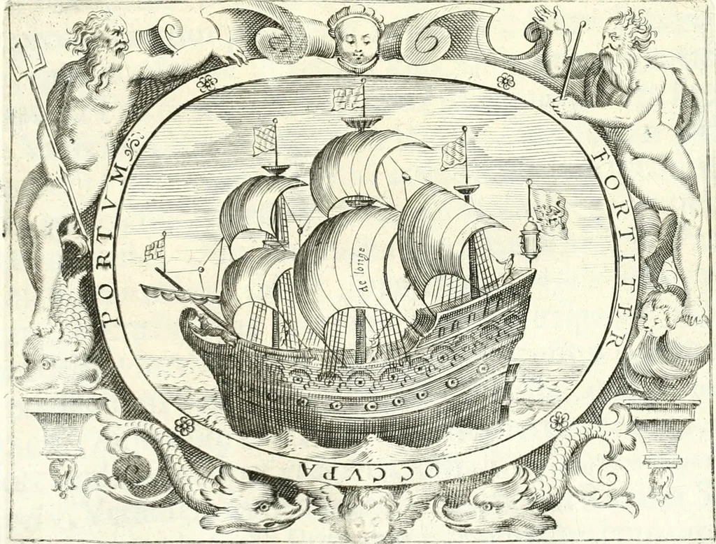 An illustration from Aquila sancta, siue Bauarica : elogiis, hieroglyphicis, numismatibus, insignibus, symbolis, imaginibus antiquis ad viuum exculpta, & longa historiarum serie exarata : vt nihil relictum sit, quod prisci, vel hodierni habeant annales, sed diplomata, leges, indulta, genealogiae, donationes, priuilegia offeruntur congesta : accedit tractatus sacrolegalis, & historicopoliticus ..., 1674, leaf 2