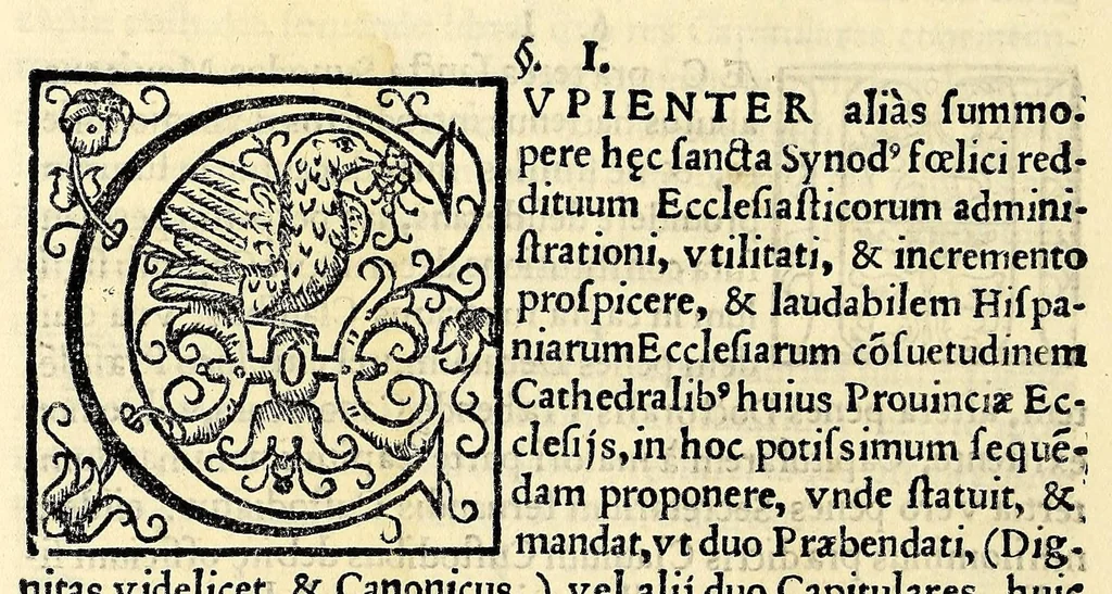 An illustration from Sanctum prouinciale concilium Mexici celebratum anno D[omi]ni millessmo. quingentessmo. octuagessimo quinto. : Praesidente in eo Illmo. ac Rmo. D. D. Petro Moya de Contreras Archiepo. Mexicano. Romae confirmatum die vigessima septima Octobris anno. 1589. Nunc vero ad instantiam et ex sumptibus Illmi. ac Rmi. D. D. Ioannis de la Serna Archiep. Mexican. iussu regio editum, 1622, leaf 284