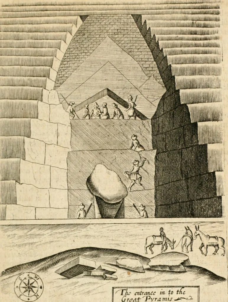 An illustration from Sandys Travels: containing an history of the original and present state of the Turkish empire ... the Mahometan religion and ceremonies. A description of Constantinople ... also, of Greece ... Of Ægypt ... A description of the Holy-Land ... Lastly, Italy described, and the islands adjoining. Illustrated with fifty graven maps and figures, 1673, leaf 118