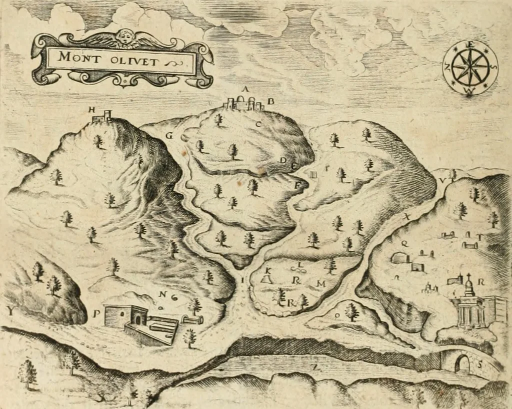 An illustration from Sandys Travels: containing an history of the original and present state of the Turkish empire ... the Mahometan religion and ceremonies. A description of Constantinople ... also, of Greece ... Of Ægypt ... A description of the Holy-Land ... Lastly, Italy described, and the islands adjoining. Illustrated with fifty graven maps and figures, 1673, leaf 171