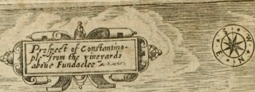 An illustration from Sandys Travels: containing an history of the original and present state of the Turkish empire ... the Mahometan religion and ceremonies. A description of Constantinople ... also, of Greece ... Of Ægypt ... A description of the Holy-Land ... Lastly, Italy described, and the islands adjoining. Illustrated with fifty graven maps and figures, 1673, leaf 41