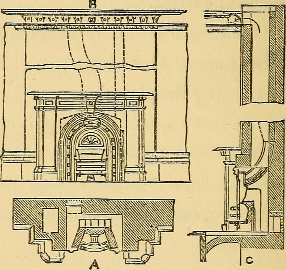 An illustration from Sanitary arrangements for dwellings : intended for the use of officers of health, architects, builders, and householders, 1874, leaf 131