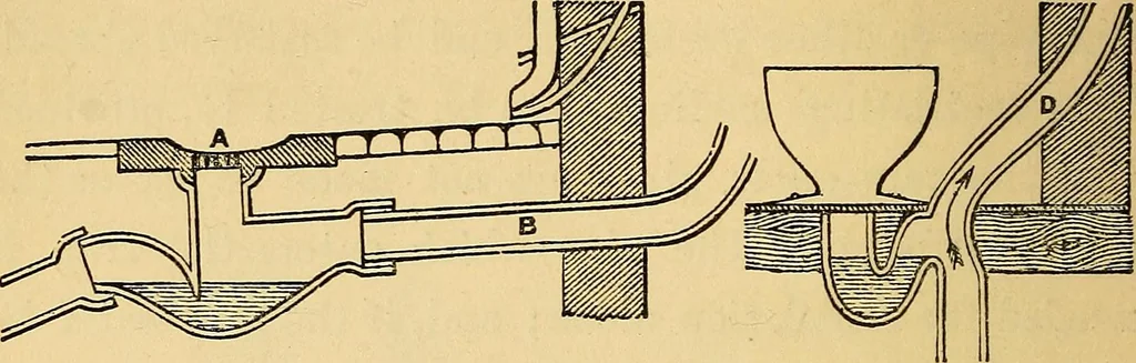 An illustration from Sanitary arrangements for dwellings : intended for the use of officers of health, architects, builders, and householders, 1874, leaf 41