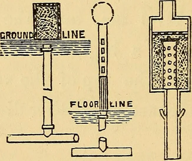 An illustration from Sanitary arrangements for dwellings : intended for the use of officers of health, architects, builders, and householders, 1874, leaf 45