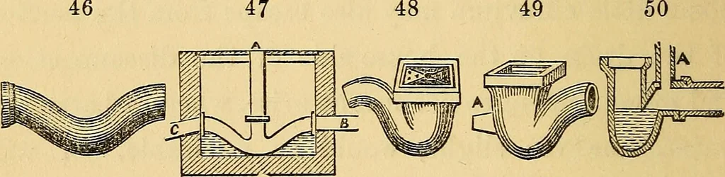An illustration from Sanitary arrangements for dwellings : intended for the use of officers of health, architects, builders, and householders, 1874, leaf 55