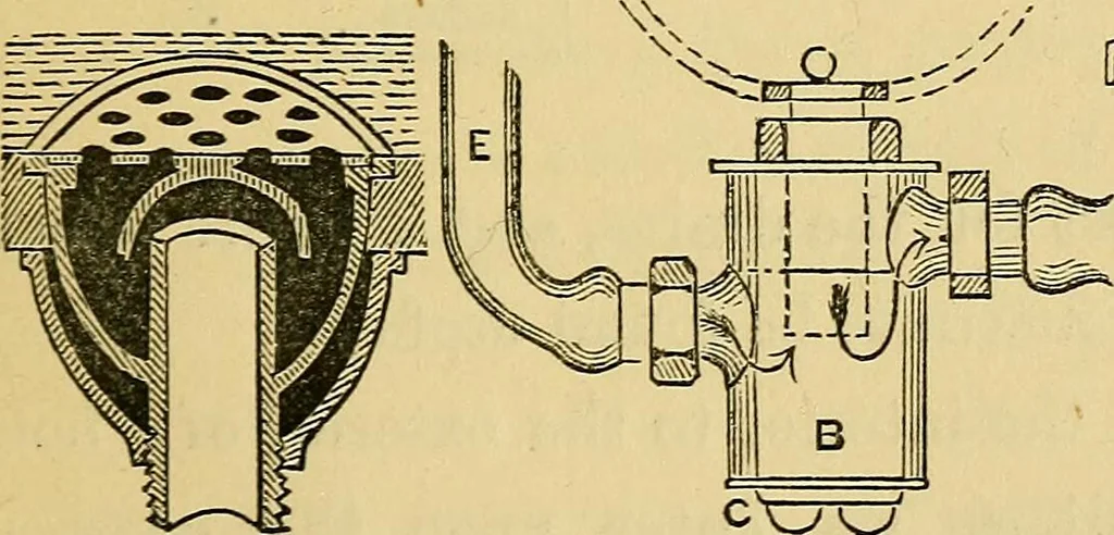An illustration from Sanitary arrangements for dwellings : intended for the use of officers of health, architects, builders, and householders, 1874, leaf 60