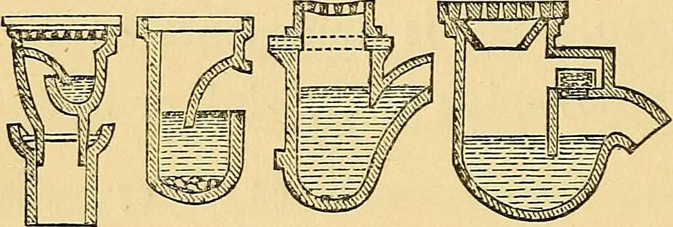An illustration from Sanitary arrangements for dwellings : intended for the use of officers of health, architects, builders, and householders, 1874, leaf 61