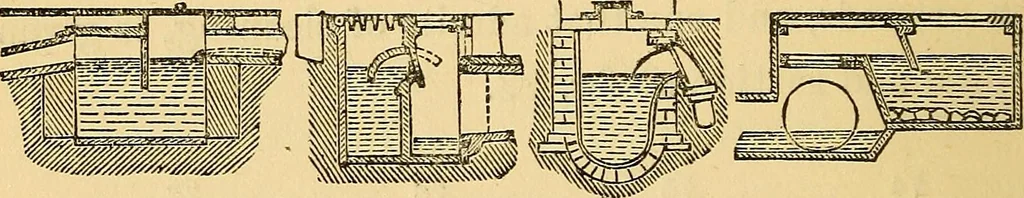 An illustration from Sanitary arrangements for dwellings : intended for the use of officers of health, architects, builders, and householders, 1874, leaf 63